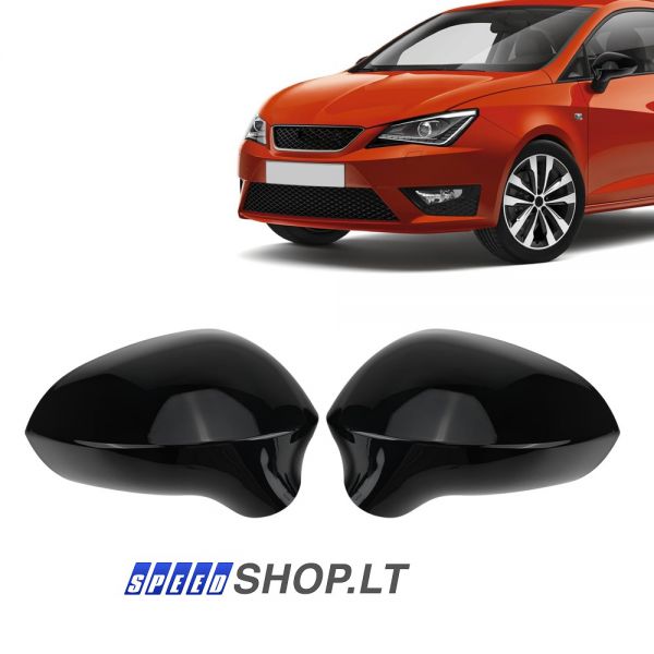 SEAT LEON juodi veidrodėlių gaubtai